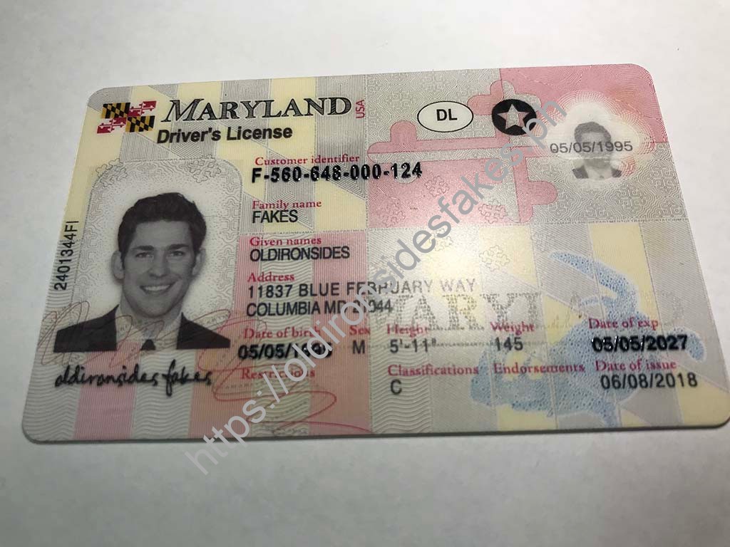 Maryland Driver License | old ironside fake ids - Image 5