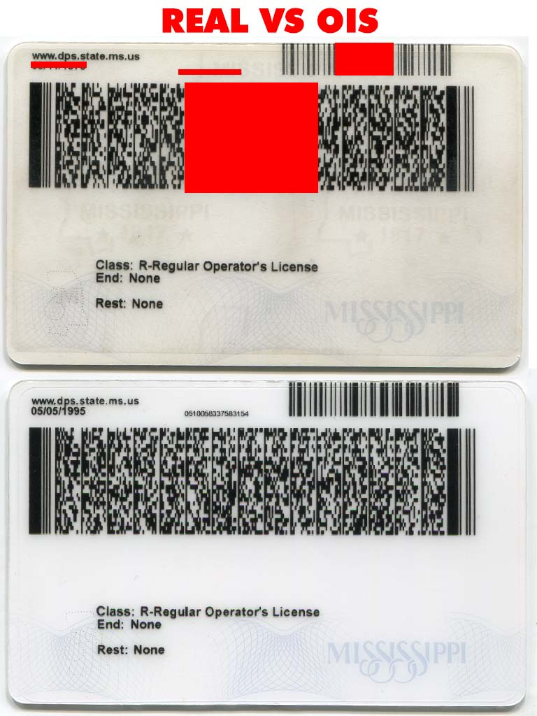 Mississippi Driver License (MS O21) | old ironside fake - Image 4