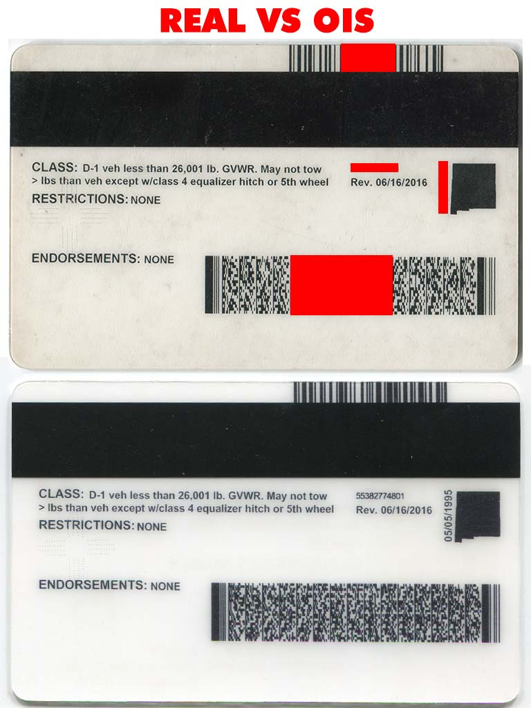 New Mexico Driver License (NM) | old ironsides fakes - Image 5