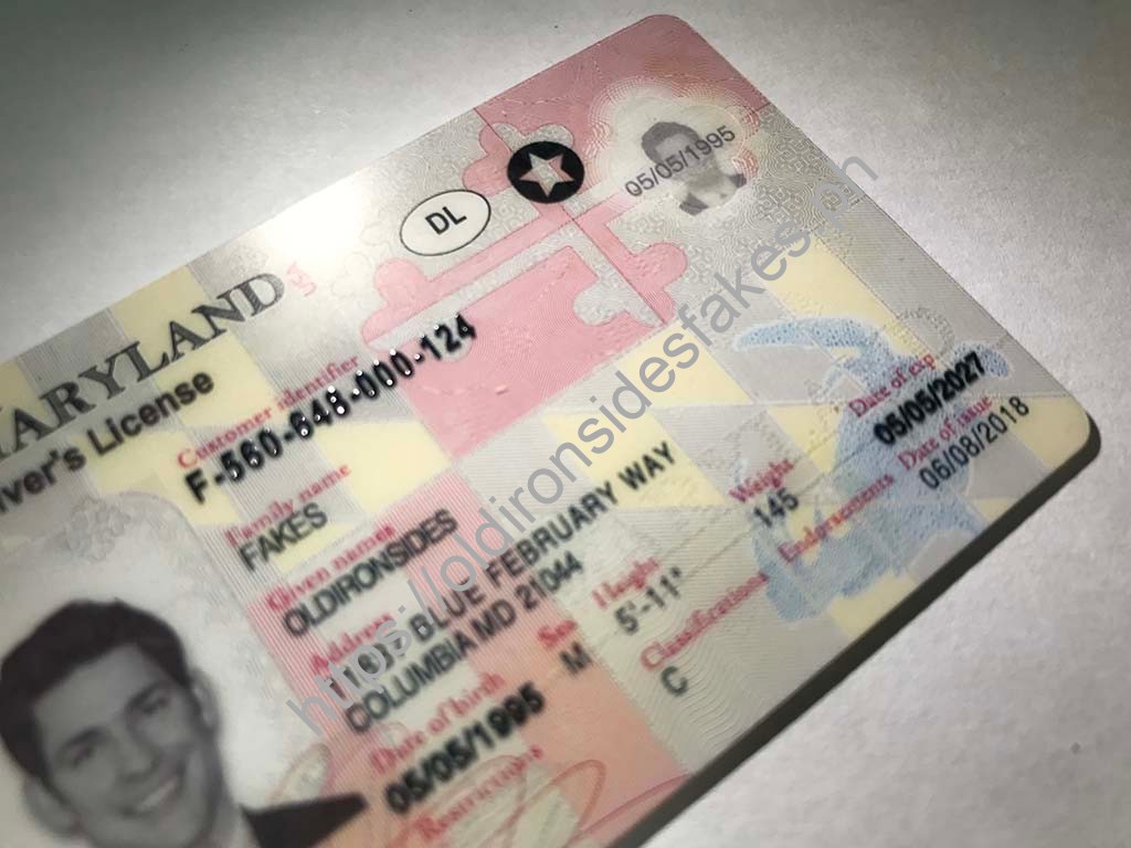 Maryland Driver License | old ironside fake ids - Image 4