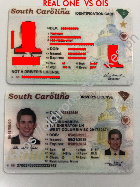 South Carolina Driver License(New SC O21)
