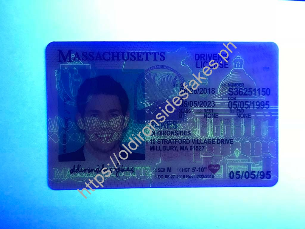 Massachusetts Driver License (New MA O21) | old ironside fake - Image 2