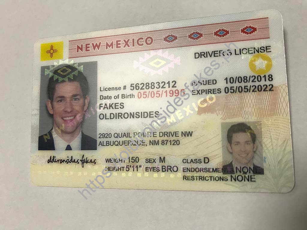 New Mexico Driver License (NM) | old ironsides fakes - Image 4