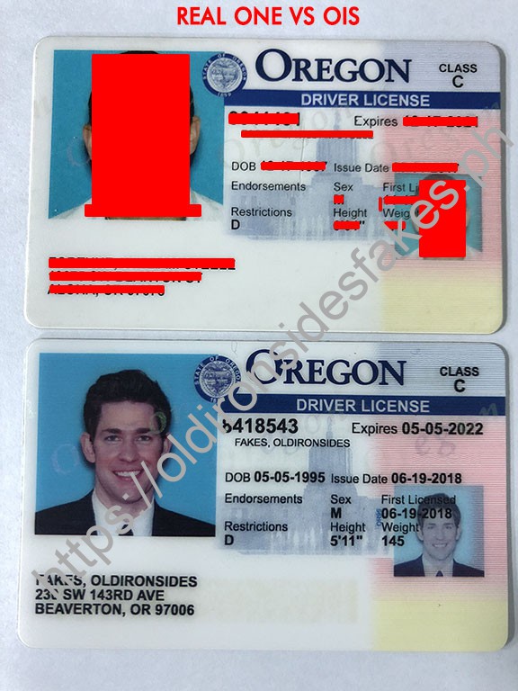 Oregon Driver License(Old OR)